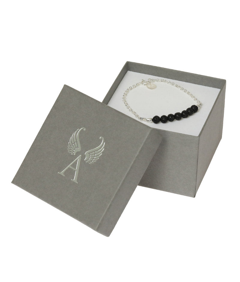 Armband Schutzengel Lava Steg Geschenkbox