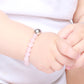 Armband Erzengel Ariel Rosenquarz Silberkugel Baby