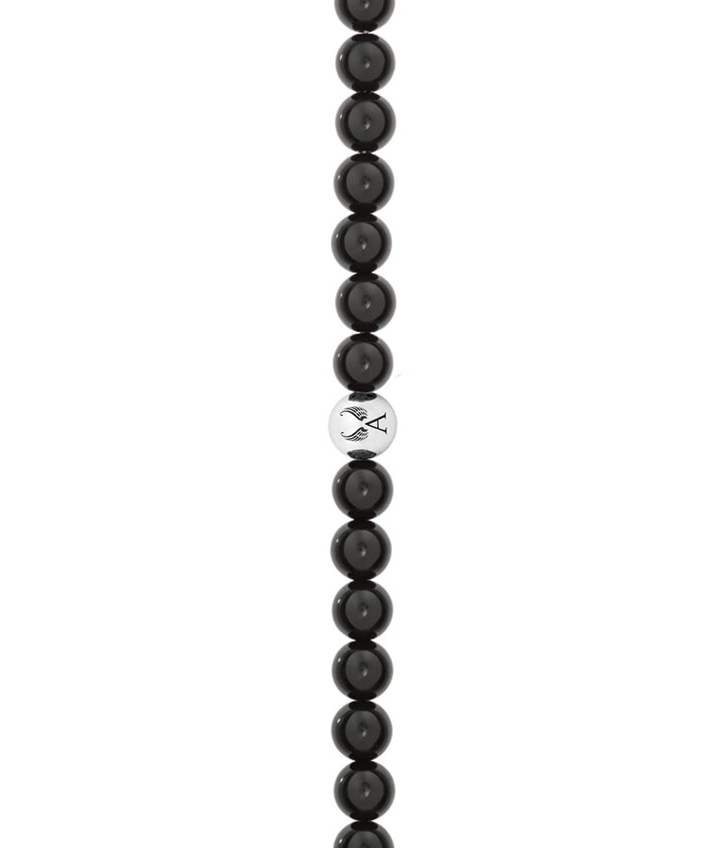 Onyx-Armband Erzengel Michael für Männer mit 925er Silberkugel