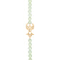 Jade-Armband mit vergoldetem Schutzengel-Verschluss aus 925er Silber