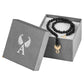 Onyx-Armband mit vergoldetem Schutzengel-Verschluss aus 925er Silber