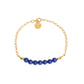 Armband Erzengel Zadkiel Lapislazuli Steg vergoldet