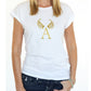 Funky Angels Signatur T-shirt gold 800 x 940px